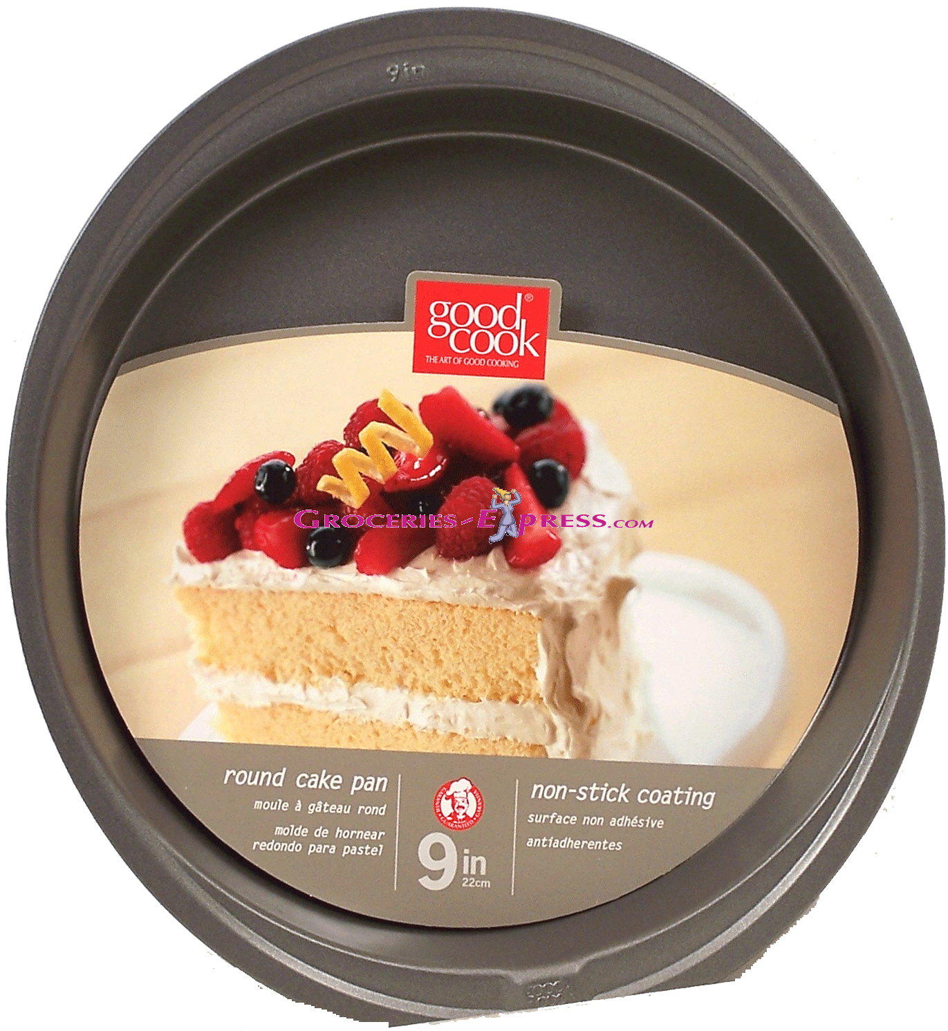 Good Cook Premium Bakeware round cake pan 9-inch, non-stick Full-Size Picture